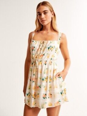 Abercrombie + Fitch Citrus Print Sundress